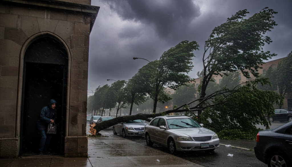 Storm, strong wind: what to do, step by step