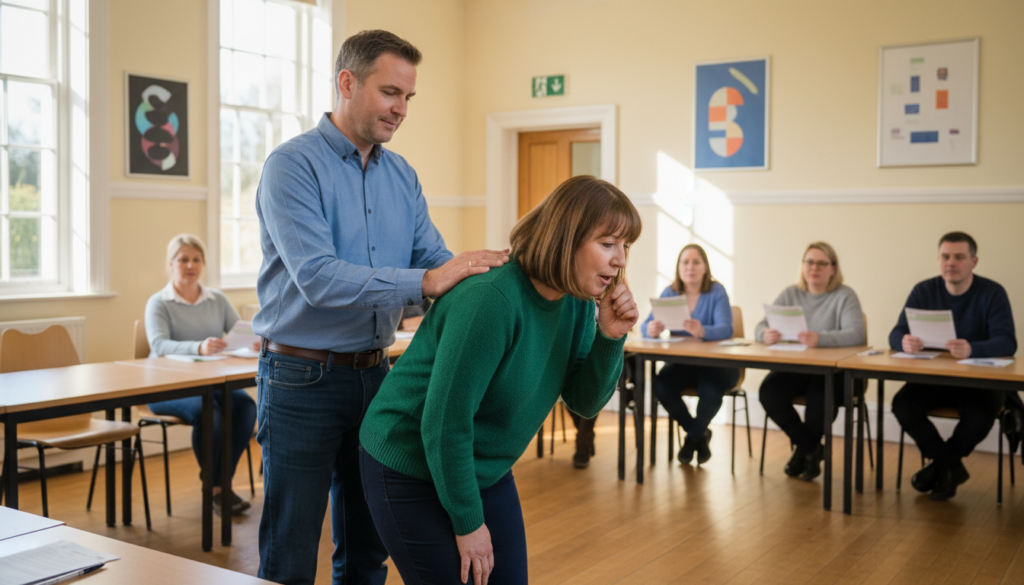 Choking: what to do, step by step